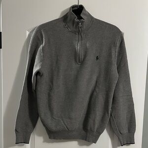 Polo Ralph Lauren Gray Quarter-Zip Sweater